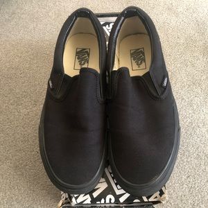 Vans Black Slip-On Men’s size 9.5